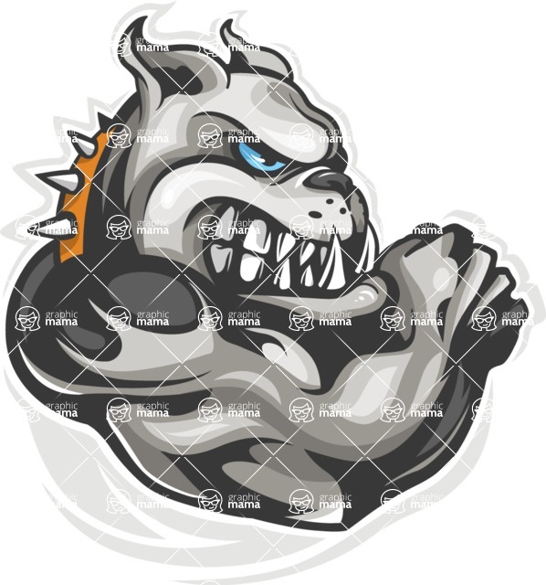 Vector Mascot Collection - Angry Dog Mascot Design
